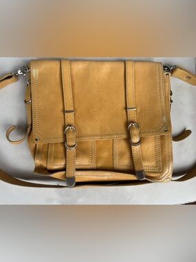 Francesco Biasia Leather Buckle Satchel